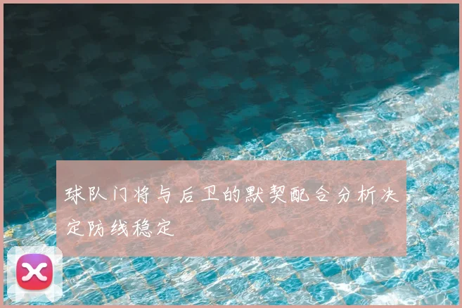 球队门将与后卫的默契配合分析决定防线稳定